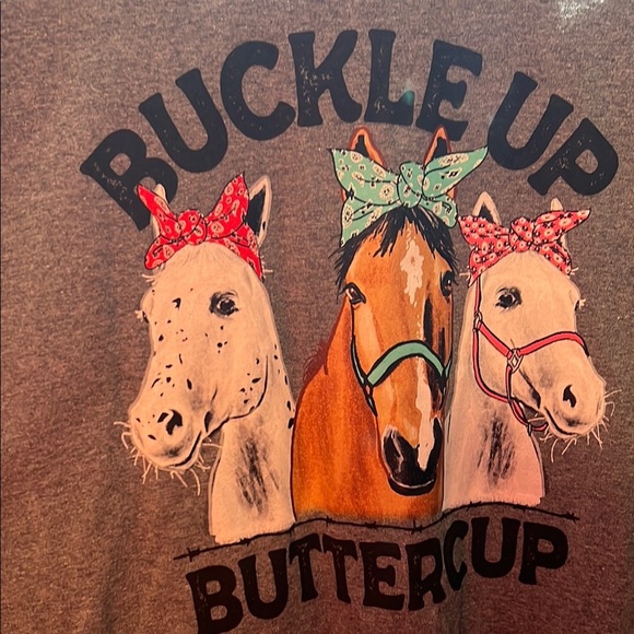 Gray Graphic T-Shirts with Animal Prints - Picture 2 of 3